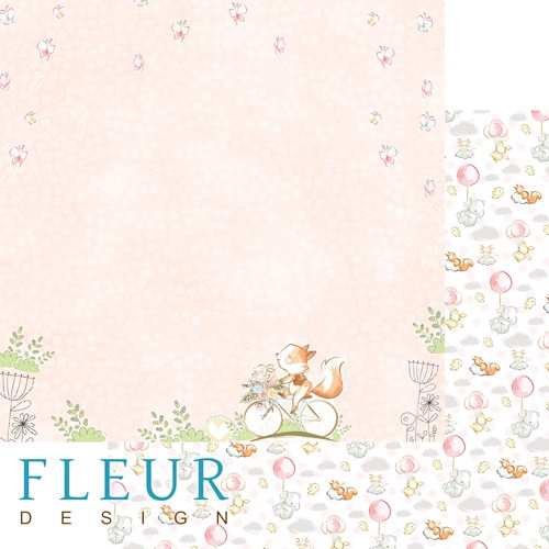 Double-sided sheet of paper Fleur Design Tender age "I'm growing", size 30. 5x30. 5 cm, 190 g/m2