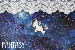 Чипборд Fantasy "Единорожка 308" размер 4,1*5 см