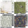 Set of double-sided paper SsgarMir "Herbarium Wild summer", 10 sheets, size 20*20 cm, 190 gr/m2