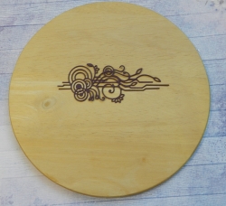 Вырубка Абстракция темно фиолетовая бумага кардсток 290 гр.