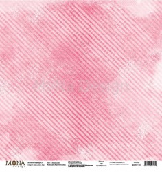 Односторонний лист бумаги MonaDesign Курортный роман "В облаке заката" размер 30,5х30,5 см, 190 гр/м2