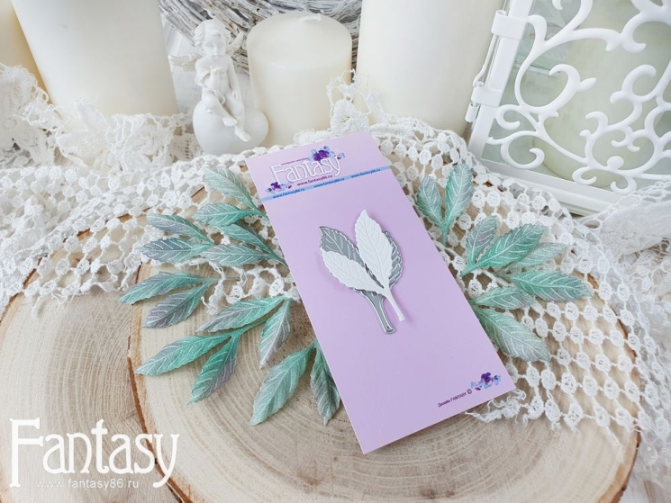 Fantasy cutting knife "Dogwood Leaf 1473" size 3*5.3 cm 