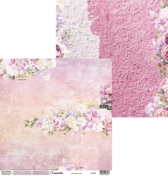 Двусторонний лист коллекция “Счастье-3”, размер 30*30 см, 190 гр, Scrapodelie