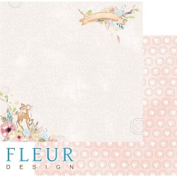 Double-sided sheet of paper Fleur Design Tender age 
