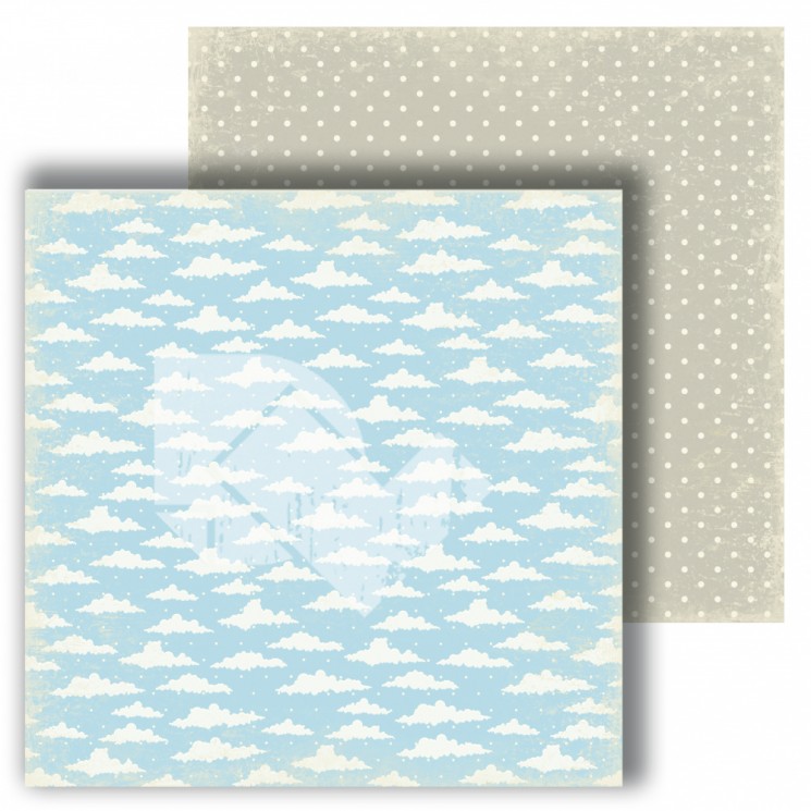 Double-sided sheet of paper Dream Light Studio Magic dreams "Clouds", size 30, 48x30, 48 cm, 250 g /m2