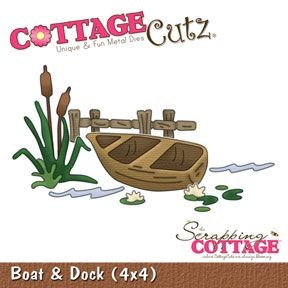 CottageCutz "Boat and Dock" cutting knife, size 9. 5x9. 5cm