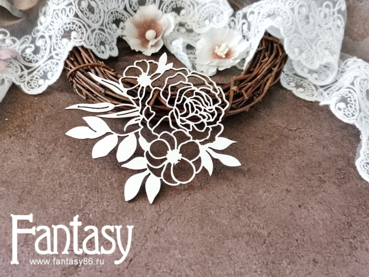 Чипборд Fantasy "Цветок 3516", размер 9*8 см 
