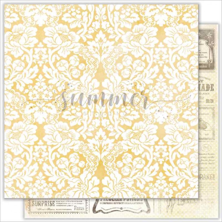 Double-sided sheet of paper Summer Studio My autumn "Melody" size 30.5*30.5 cm, 190gr