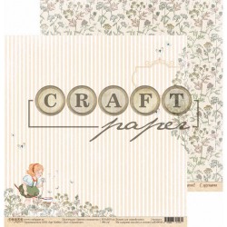 Двусторонний лист бумаги CraftPaper Цветик-семицветик "Одуванчик" размер 30,5*30,5см, 190гр