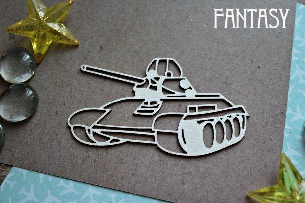 Chipboard Fantasy "Tank 1138" size 8.3*4.5 cm