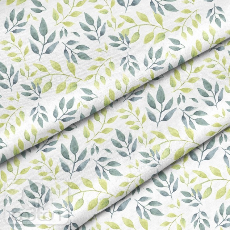 Fabric 100% cotton Poland "Gray-green twigs", size 50X50 cm
