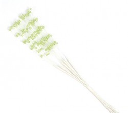 Украшение для скрапбукинга "Цветы", цвет светло-зеленый,размер 0,4х19 см