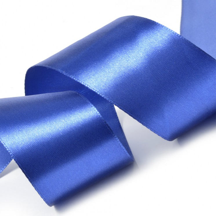 Satin ribbon "Sky blue", width 2.5 cm, length 5.6 m