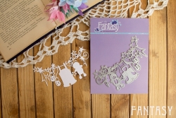 Нож для вырубки Fantasу детская гирлянда  "Любимый шалун", размер 12Х7 см