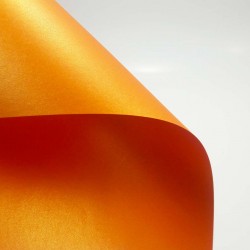 Дизайнерская бумага Оранжевый перламутр, А4, плотность 125 гр/м2