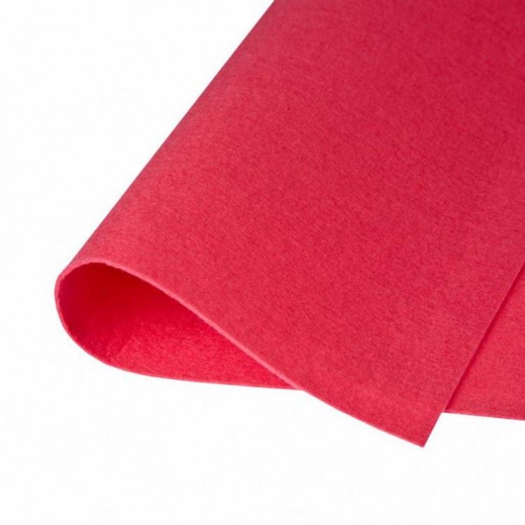 Decorative felt "Red", A4 size, thickness 2 mm, 1 pc