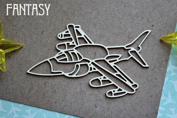Chipboard Fantasy inscription "Fighter 1141" size 8.7*6.2 cm