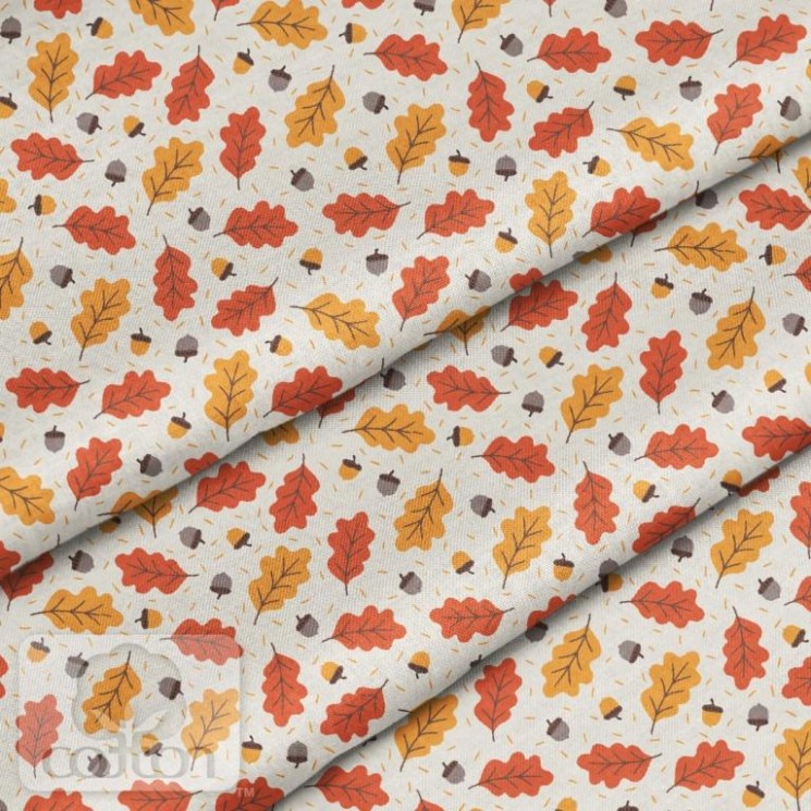 Fabric 100% cotton Poland "Oak leaves", size 50X50 cm