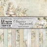 Двусторонний набор бумаги 20х20 см "Свадебное торжество", 12 листов, 180 гр (ScrapMania)