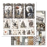 Набор бумаги 30,5х30,5 см "Алиса и Чеширский кот", 12 листов (ScrapMania)
