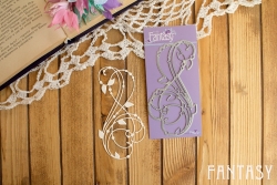 Нож для вырубки Fantasу свадебные завитки  "Изящные линии", размер 5,7Х11 см
