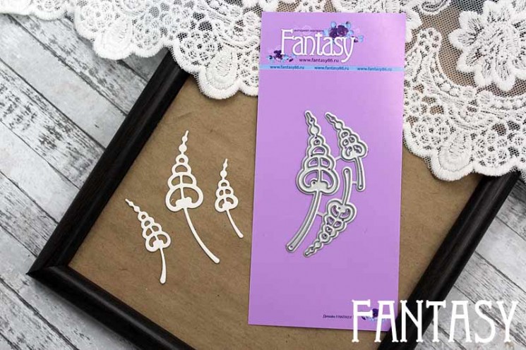  Knives for cutting Fantasy "Stamens spiral" Size from 1.2*3.5 cm to 2*6 cm