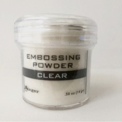 Embossing powder - clear transparent powder for embossing 