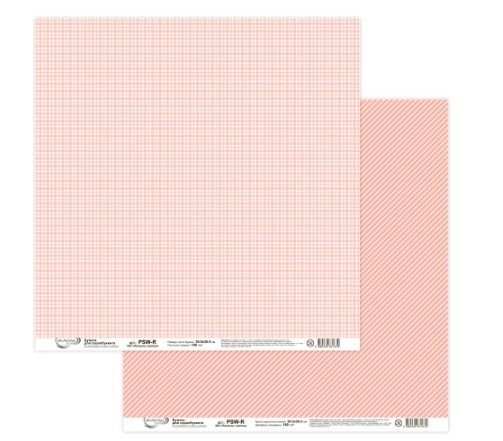 Double-sided sheet of paper Mr. Painter "Strip, cell-503" size 30. 5X30. 5 cm, 190g/m2