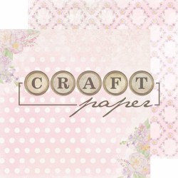 Double-sided sheet of paper CraftPaper Flower embroidery 