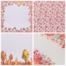 Set of one-sided paper with foil Art Pattern "My autumn dreams", 12 sheets, size 30. 5x30. 5 cm, 250 g /m2