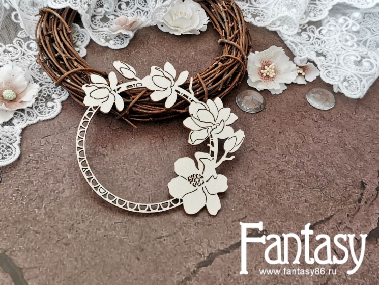 Чипборд Fantasy Идиллия "Рамка 3655", размер 9,3 см