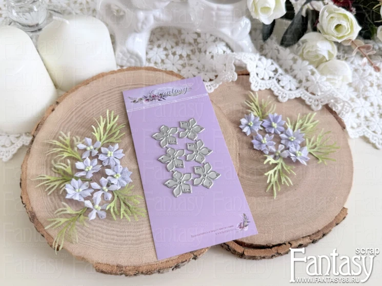 Нож для вырубки FantasyScrap «Цветок нигеллы 2 см», Fd-1832