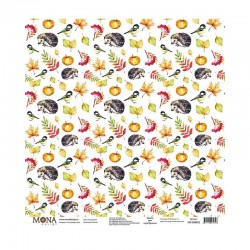 One-sided sheet of paper MonaDesign Autumn 