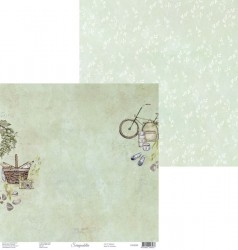 Двусторонний лист бумаги Scrapodelie Крым "Лист 1", размер 30,5х30,5см, 250 гр/м2
