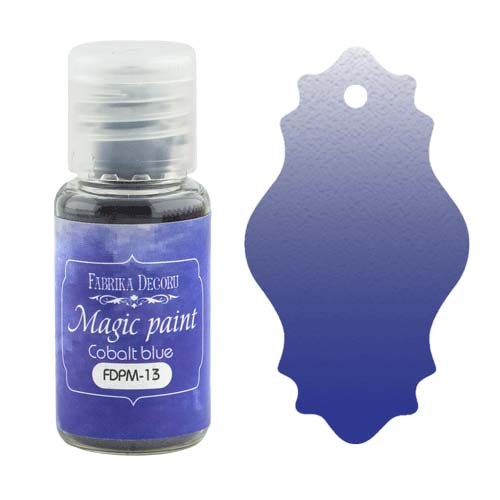 Dry paint "Magic Paint" FABRIKA DECORU, color Cobalt blue, 15 ml