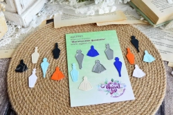 Ножи для вырубки "Магические флаконы" от AgiArt,  размеры вырубки: 40*14 mm., 36*14 mm., 27*22 mm.