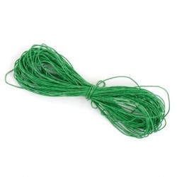 Waxed cord 1 mm, color Green, cut 1 m