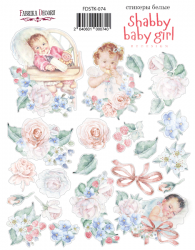 Набор наклеек Fabrika Decoru "Shabby baby girl redesign 074"