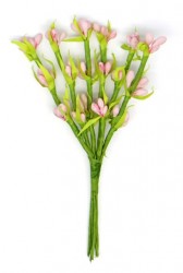 Декоративный букетик Рукоделие "Весенний", светло-розовый, длина 13 см