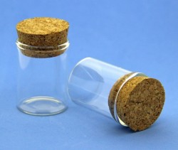 Glass bottle with a stopper of 15.0 ml, 1 piece (30mm x 40mm)