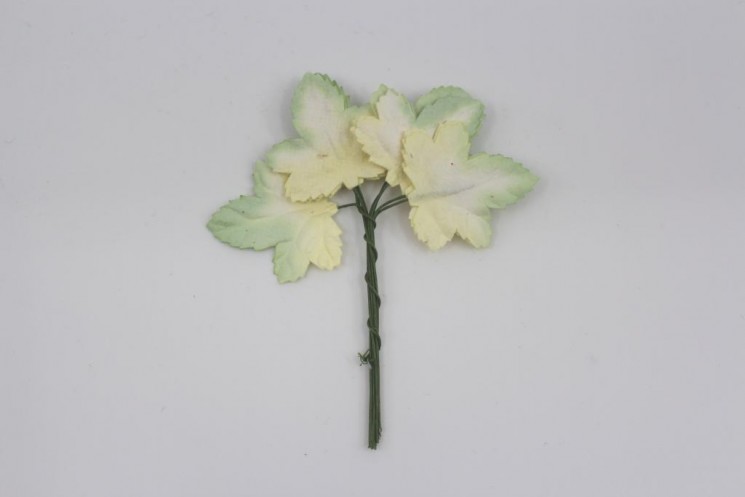 Leaves with a stem "Tricolor", size 3, 5x3cm, 10 pcs