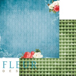 Двусторонний лист бумаги Fleur Design В стране чудес "Приключения", размер 30,5х30,5 см, 190 гр/м2