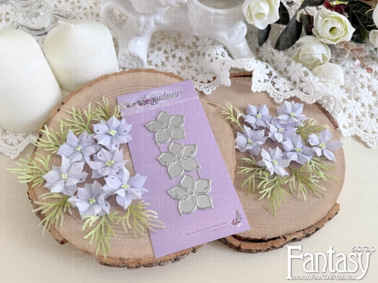 Нож для вырубки FantasyScrap «Цветок нигеллы 3,3 см», Fd-1834
