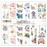 1/3 Set of paper for cutting No. 2 MonaDesign 6 sheets, size 20x20 cm, 235 gr/m2