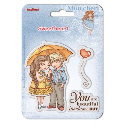 Scrapberry's stamp set "He and She 1" (ENG), size 10. 5x10. 5 cm