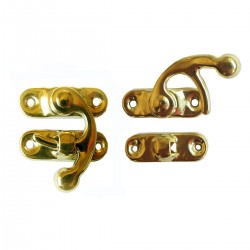 Lock for caskets and blanks, gold, 1 piece, size 23X27 mm