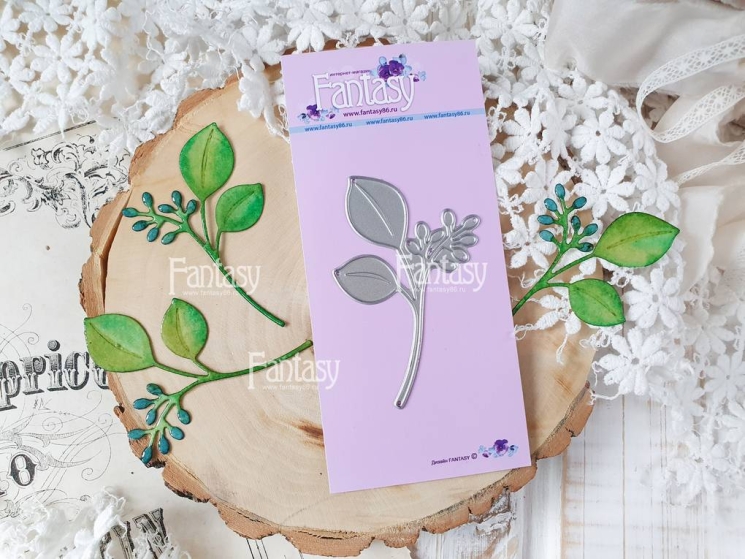 Нож для вырубки Fantasy «Ветка 1653», размер 8,6*4,5 см