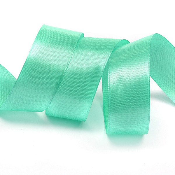 Satin ribbon "Mint", width 2.5 cm, length 5.6 m