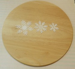 Cutting snowflakes 3 pcs. white cardstock paper 290 gr.