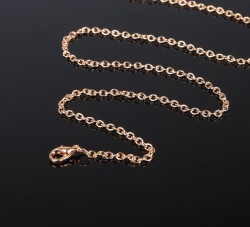 Chain with carabiner, color gold, length 60 cm, size 0.1 x 0.1 cm
